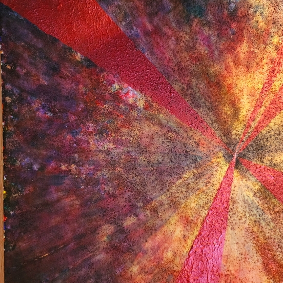 HANDCRAFTED Abstract Painting HANDPAINTED Artwork Stretch Canvas Wall Art Decor - Picture 5 of 14